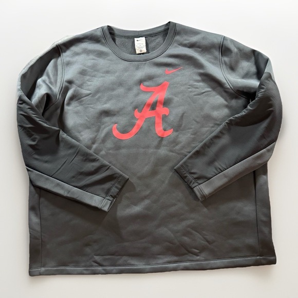 Nike Other - Alabama Crimson Tide Nike Sweater‎ Mens 3XL Black Therma Fit Pull Over Swoosh